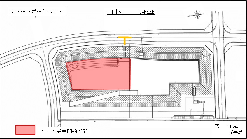 スケートボードエリアの画像