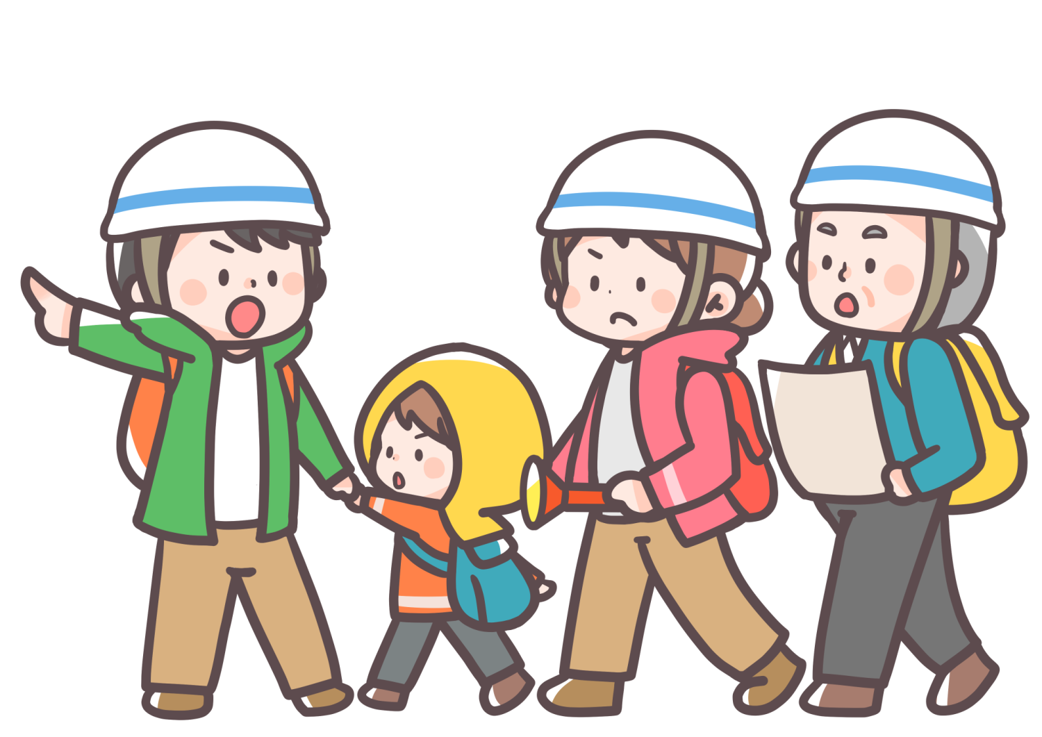 (4)避難訓練を実施の画像