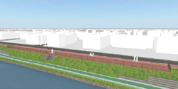 県による河川護岸工事【川の再生推進工事】の画像1