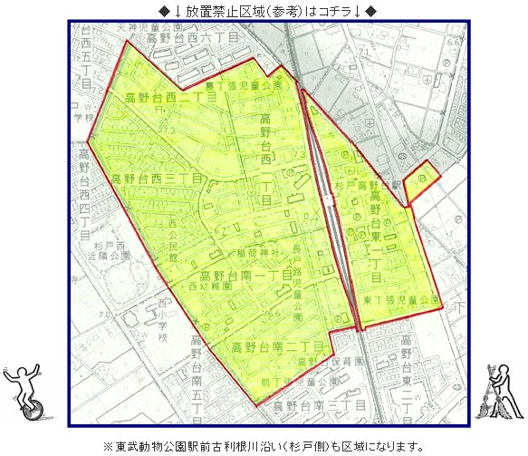 放置禁止区域