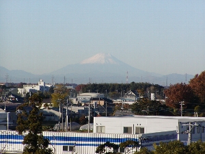 泉小から見える富士山