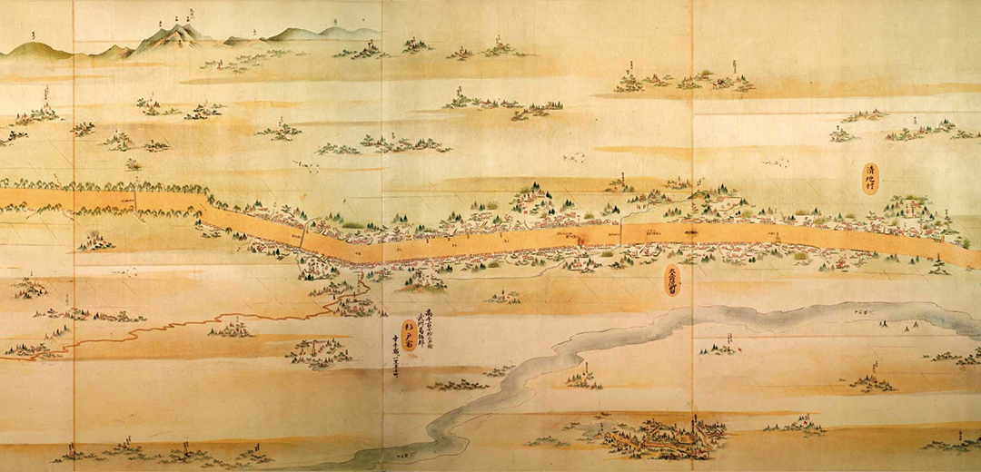 【写真】日光道中分間延絵図「杉戸宿」の画像