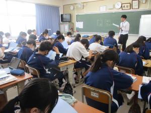 1年生　数学の授業