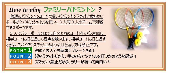 How to play ファミリーバドミントン