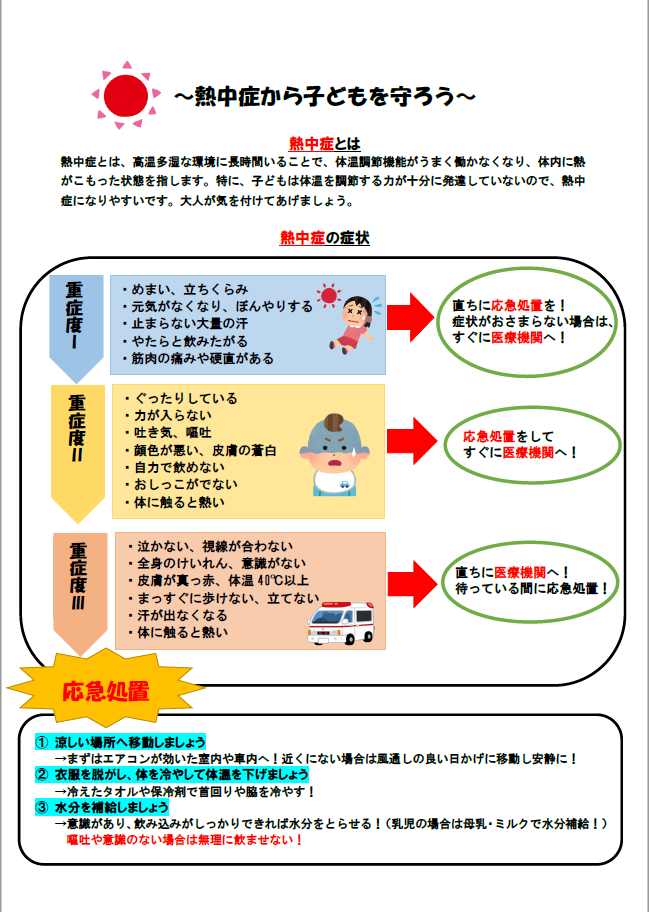 子どもの熱中症予防1