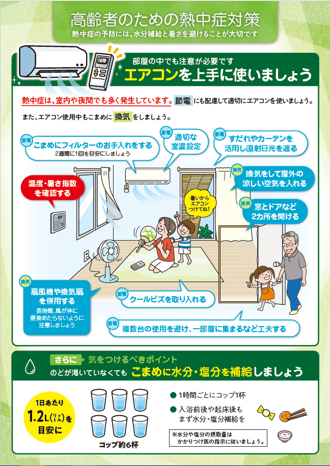 高齢者のための熱中症予防1