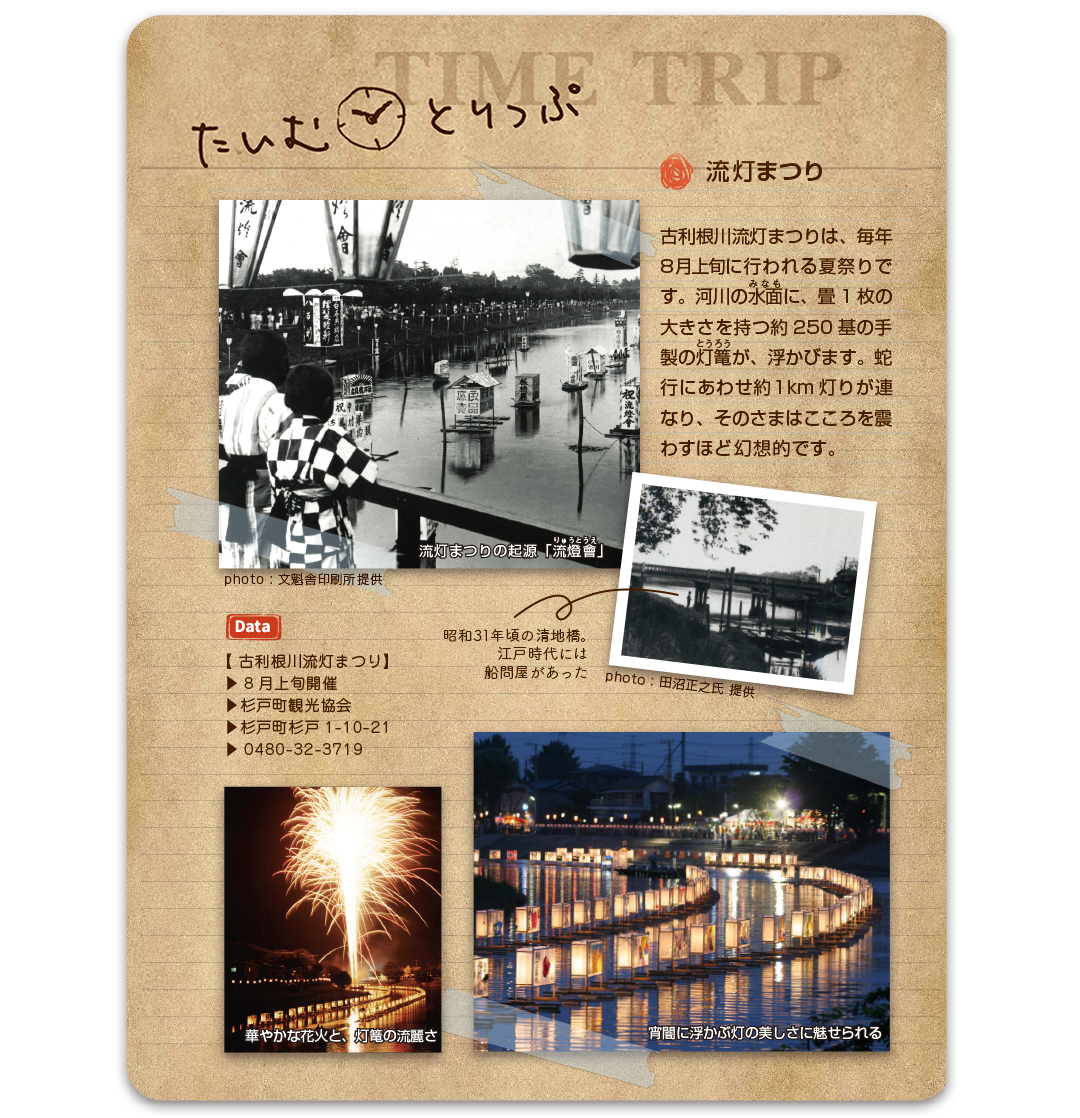 流灯まつりと清地橋
