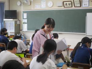 実習生による道徳の授業①