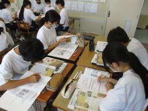 2年生社会の様子
