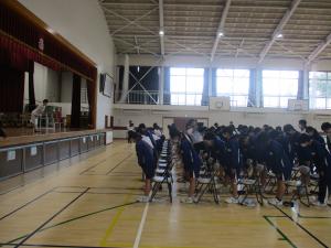 角度を意識した礼の実践練習