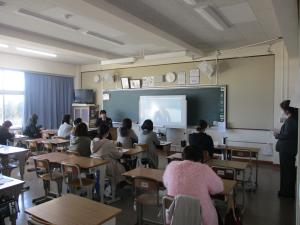 学級懇談の様子