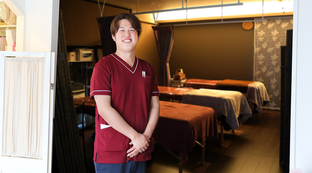 明るくて前向きな尾登さん。男性でも気軽に相談に行けるのがうれしい