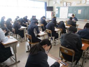 2年生　テストの様子②