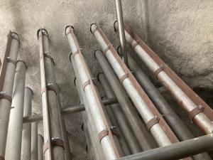 温水発生器新規の伝熱管（交換後）