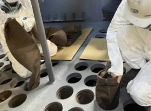 新規ろ布の設置