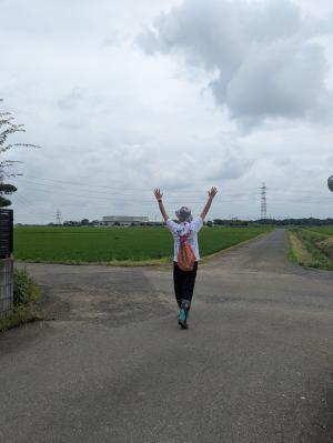 会場が見えてきた