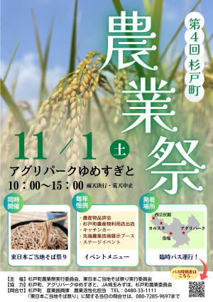 第4回杉戸町農業祭ポスター