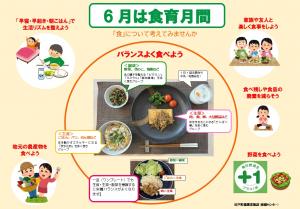 「6月は食育月間」のポスター画像