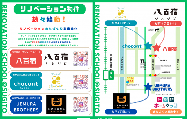 リノベーションまちづくりで誕生した店舗