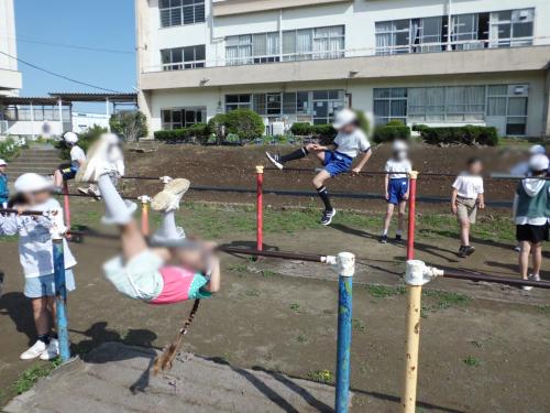 朝鉄棒3