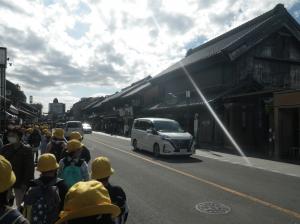 川越散策の様子