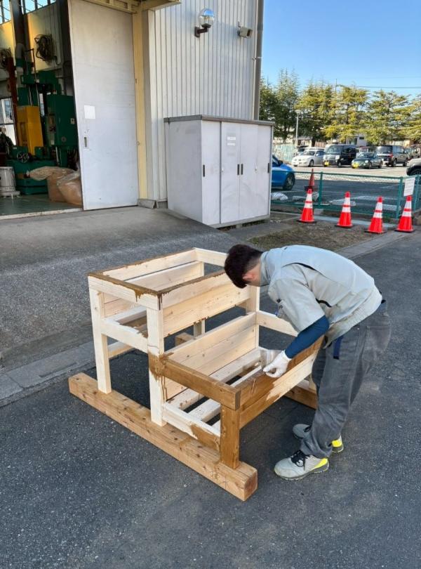 塗装中